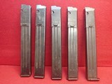 WWII Nazi German MP38 or MP40 9mm 32rd Submachine Gun Magazines Original Wartime Production LOT OF 5 SOLD - 1 of 19