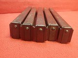 WWII Nazi German MP38 or MP40 9mm 32rd Submachine Gun Magazines Original Wartime Production LOT OF 5 SOLD - 19 of 19