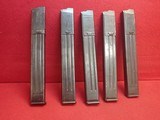 WWII Nazi German MP38 or MP40 9mm 32rd Submachine Gun Magazines Original Wartime Production LOT OF 5 SOLD - 12 of 19