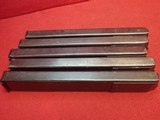 WWII Nazi German MP38 or MP40 9mm 32rd Submachine Gun Magazines Original Wartime Production LOT OF 5 SOLD - 18 of 19