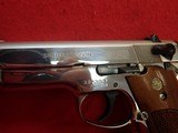 Smith & Wesson Model 39-2 9mm 4" Barrel Nickel Finish Semi Automatic Pistol 1979-80mfg w/Holster, 2 Magazines ***SOLD*** - 9 of 22