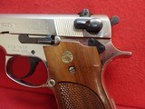 Smith & Wesson Model 39-2 9mm 4" Barrel Nickel Finish Semi Automatic Pistol 1979-80mfg w/Holster, 2 Magazines ***SOLD*** - 8 of 22