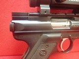 ***SOLD***Ruger Mark II .22LR 5.5" Bull Barrel Semi Auto Target Pistol w/ Bushnell Red Dot, Two Mags, Factory Box - 3 of 19