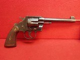 Colt Officers Model .38spl 6"bbl Blued Revolver 2nd Model 1914mfg - 1 of 25