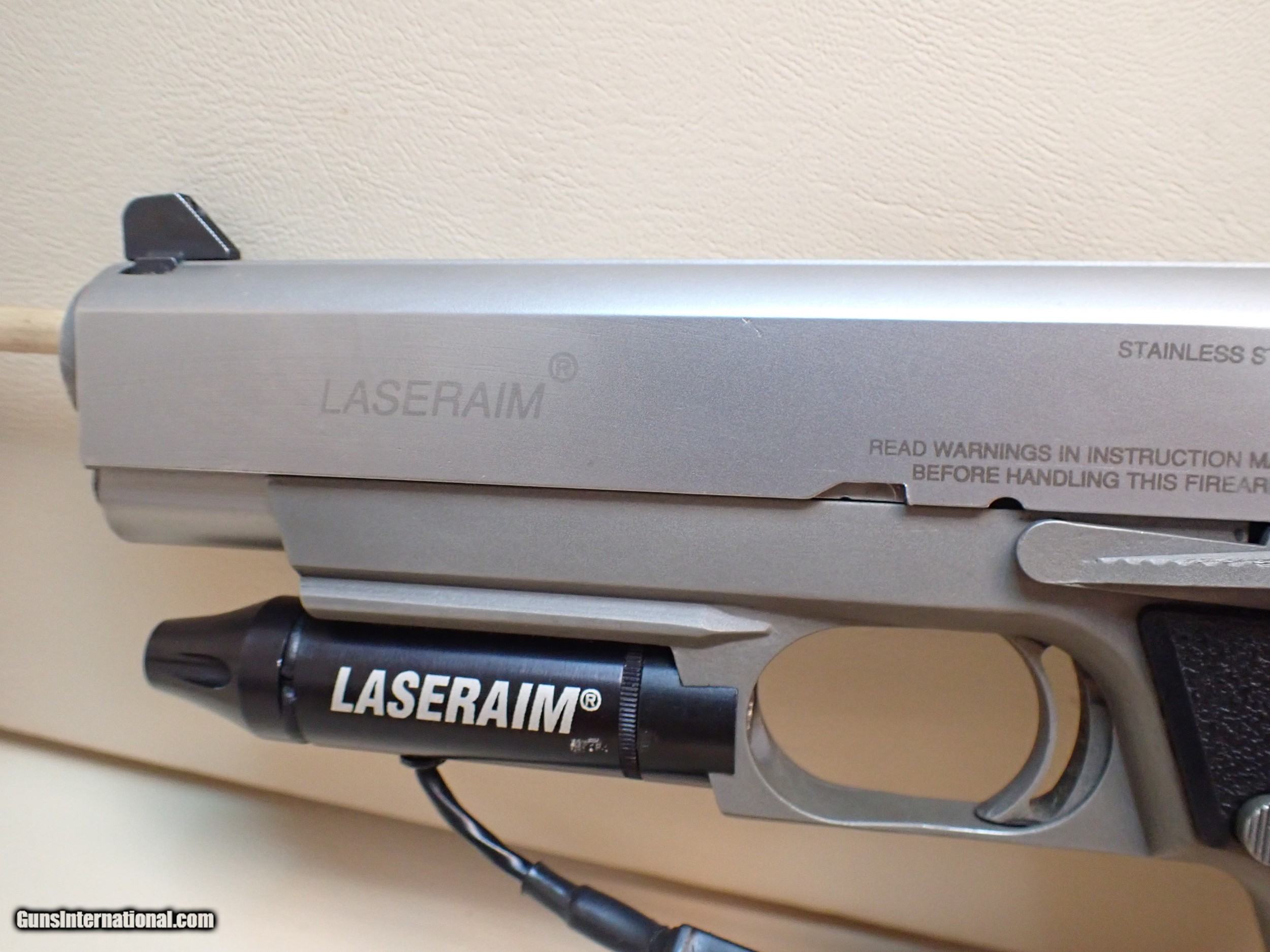 Laseraim Arms Series Ii 45acp 5 Barrel Stainless Semi Auto Pistol 3287