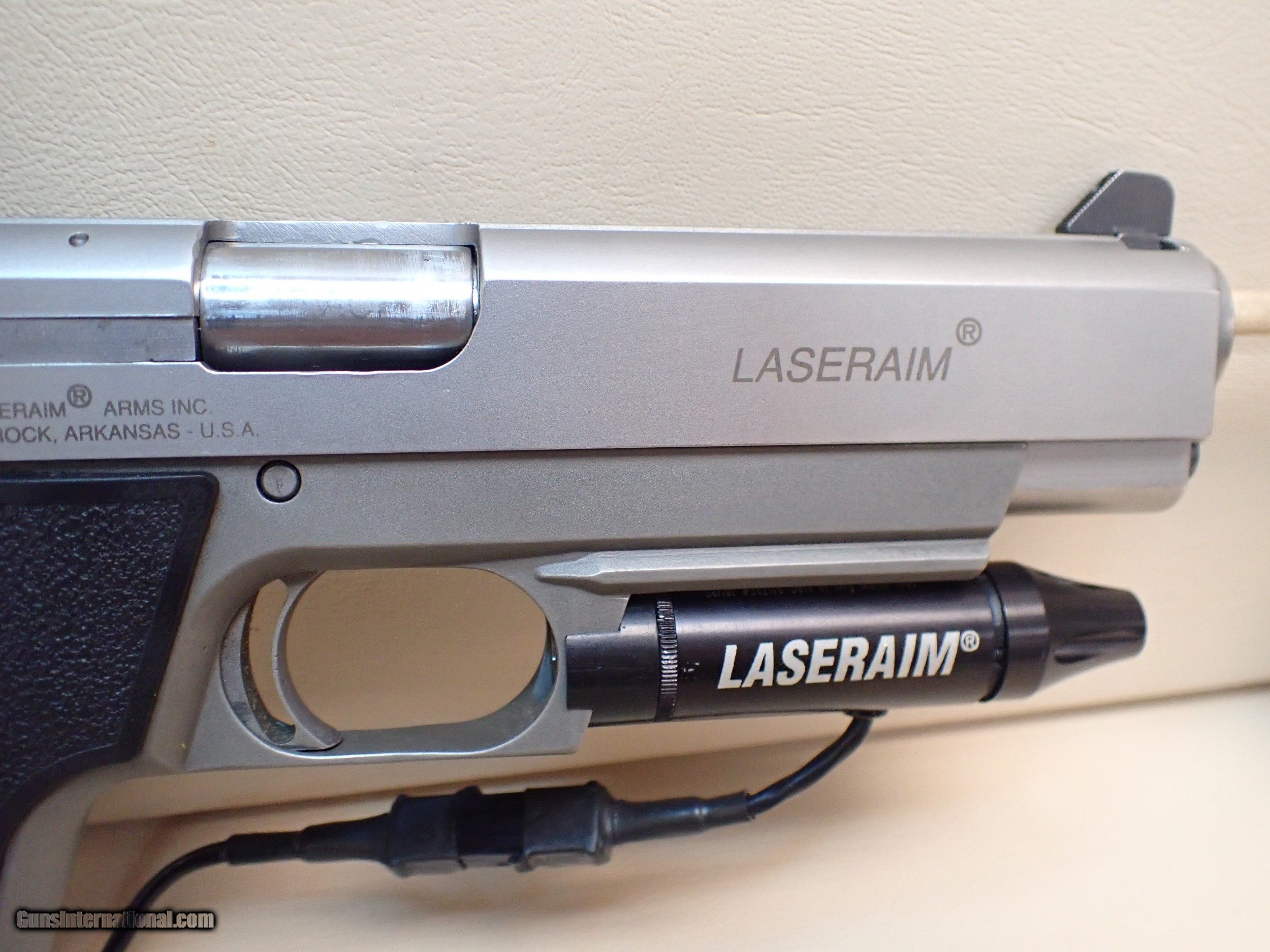 Laseraim Arms Series Ii 45acp 5 Barrel Stainless Semi Auto Pistol 0896