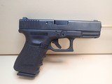 Glock 19 Gen 3 9mm 4" Barrel Semi Auto Pistol w/ Trijicon Night Sights, Three 15rd Mags, Factory Box - 1 of 18