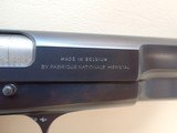 FN Browning Hi-Power 9mm 4.5" Barrel Semi Automatic Pistol 1980mfg Exc. Condition w/12rd Magazine - 6 of 23