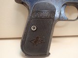 **SOLD**Colt Model 1903 Pocket .32ACP 3-3/4"bbl Semi Automatic Pistol Type III 1913mfg - 2 of 18