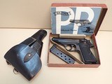 Walther PP .32ACP 3-7/8" Barrel Blued Semi Automatic Pistol Bavarian Police Surplus 1965mfg w/Two Mags, Box, Holster**SOLD** - 1 of 25