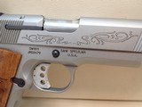 Smith & Wesson SW1911 .45ACP 5" Barrel Stainless Steel Semi Automatic Pistol Laser Etched, Custom Grips ***SOLD*** - 4 of 16