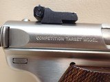Ruger Mark II Competition Target Model .22LR 6-7/8" Barrel Stainless Steel Semi Automatic Pistol ***SOLD*** - 4 of 21