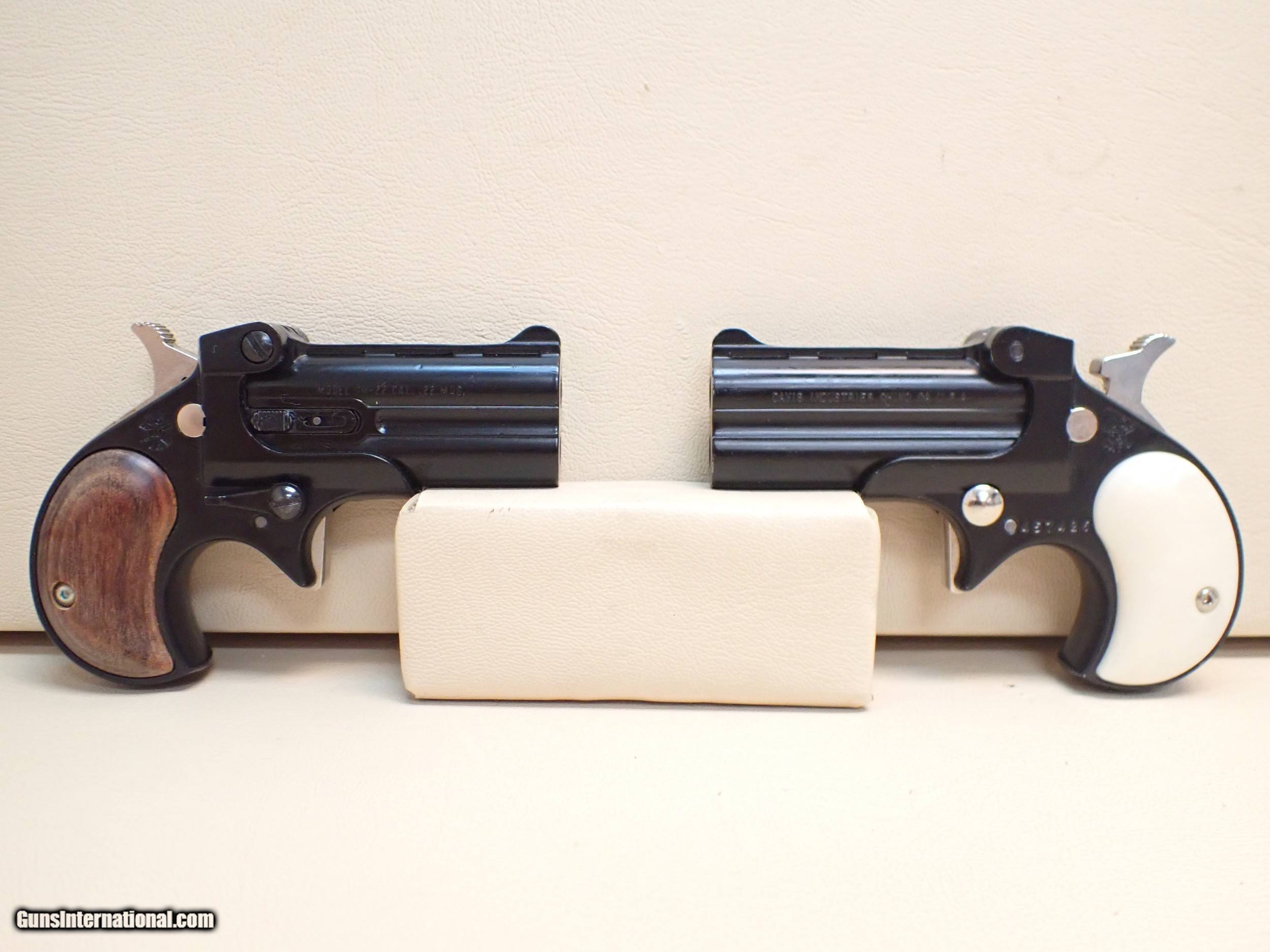 ***SOLD***Two Davis Industries Derringer DM22 .22 Magnum And D22 .22LR ...