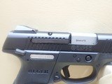 ***SOLD**Ruger SR9C 9mm 3 1/2"bbl blue semi auto pistol w/10rd mag and factory hard case - 4 of 17
