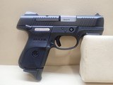 ***SOLD**Ruger SR9C 9mm 3 1/2"bbl blue semi auto pistol w/10rd mag and factory hard case - 2 of 17