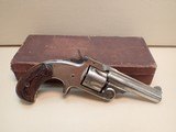 Smith & Wesson Model 32 Single Action Model One-And-A-Half .32S&W 3" Barrel Revolver w/Rare Grips, Box - 1 of 21