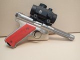 Ruger Mark III Hunter .22LR 5.5" Fluted Barrel Stainless Steel Pistol w/Red Dot ***SOLD*** - 1 of 17