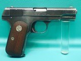 Colt M1908 Pocket Hammerless Type III .380acp 3 3/4"bbl Blued Pistol MFG 1917