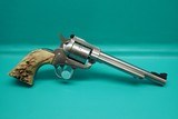 Ruger NM Single Six Convertible .22Mag 6.5"bbl SS Revolver w/Stag Grips