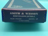 ***SOLD 05/15/23*** Smith & Wesson Model 49 .38spl 2
