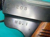 Pre-War Kokubunji Type 14 Nambu 8mm Original Series MFG. 1934 MATCHING w/ holster***SOLD 6-27*** - 3 of 23