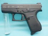 Glock 42 .380acp 3.25"bbl Pistol W/ Night Sights, Belt Clip, & 2 Mags - 6 of 22