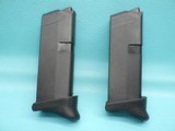 Glock 42 .380acp 3.25"bbl Pistol W/ Night Sights, Belt Clip, & 2 Mags - 19 of 22