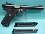 Ruger MK III Target .22LR 5.5" Bull bbl Pistol MFG 2016 W/ 3 Mags! - 1 of 24