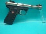 Ruger MKIII Hunter .22LR 4.5" Bbl 10+1 W/ Factory Case, Two Mags, Trigger lock, and Spare Front Sights