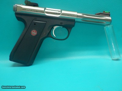 Ruger MKIII Hunter .22LR 4.5" Bbl 10+1 W/ Factory Case, Two Mags, Trigger lock, and Spare Front Sights
