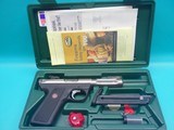 Ruger MKIII Hunter .22LR 4.5" Bbl 10+1 W/ Factory Case, Two Mags, Trigger lock, and Spare Front Sights - 21 of 22