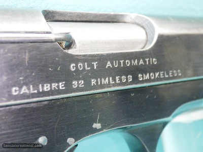 Colt collectors!! Colt 1903 Pocket Hammerless Belgian Contract Overrun .32 ACP with Colt Archives Letter - Image 6 of 25