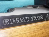 Ruger 77/22 .22LR 20"Bbl Mfg 1985 10+1 One Mag Leupold 1.5-5x Mint Condition - 10 of 25