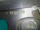 Husqvarna M1907 .380 Auto 5" Bbl 7+1 One Mag, Mfg 1920's - 11 of 25
