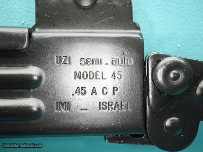 IMI/Action Arms Uzi 45 Model B .45 ACP 16.5