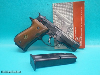 Browning BDA-380 by Beretta, .380 ACP 3.8" Bbl 13+1 Two Mags and Manual Mfg 1981, Minty condition