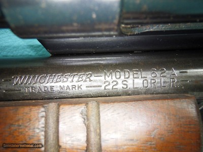 Winchester Model 62A .22RF 23