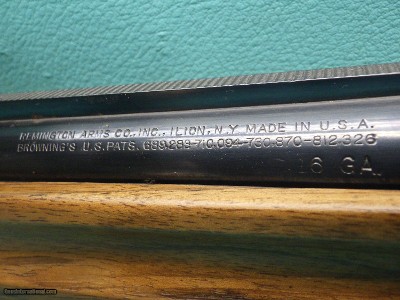 Remington Model 11 16 Ga 26" Bbl 4+1 2 3/4" Chamber Fixed Full Choke Mfg 1936 - Image 12 of 25
