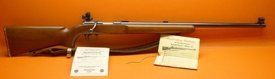 Remington Model 37 Rangemaster .22LR 28"Bbl Original Redfield Sights w/6 Inserts, Advert Hang Tag & Manual