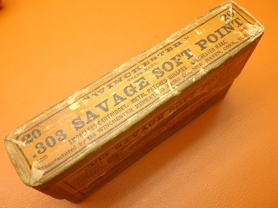 20 Rnd Vintage Box Winchester.303 Savage 190 Gr Metal Patched Soft Point - Image 4 of 12