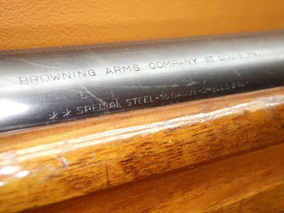 Belgian Browning A5 Sweet Sixteen 16Ga 2-3/4" 27"Bbl MOD Mfg 1956 Mirror Bore FN Butt Plate - Image 15 of 25