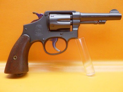 S&W Victory Model (Pre-Model 10) .38 SPL 4" Walnut Grips MFG 1942 - Image 1 of 25