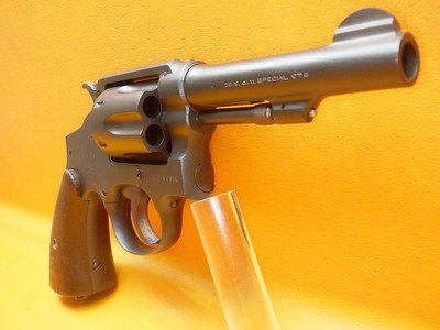 S&W Victory Model (Pre-Model 10) .38 SPL 4" Walnut Grips MFG 1942 - Image 3 of 25