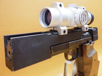 Hammerli International 215 .22LR 6"Bbl Ergo Grip 8+1 One Mag 30mm Red Dot - Bullseye Ready - Image 16 of 25