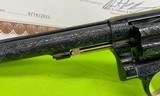 FULL COVERAGE MASTER ENGRAVED SMITH & WESSON K22 PRE 17 FLANNERY 22LR Gold Accents - 3 of 13