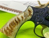 FULL COVERAGE MASTER ENGRAVED SMITH & WESSON K22 PRE 17 FLANNERY 22LR Gold Accents - 10 of 13