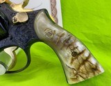 FULL COVERAGE MASTER ENGRAVED SMITH & WESSON K22 PRE 17 FLANNERY 22LR Gold Accents - 2 of 13