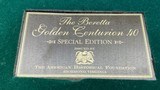 RARE BERETTA GOLDEN CENTURION 96D 40 S&W Cal DISPLAY CASE LIMITED EDITION ENGRAVED - 3 of 10