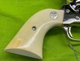 NICKEL COLT SAA SINGLE ACTION ARMY IVORY 7.5” 45 3rd Gen 1988 Lew Horton BP - 9 of 11