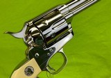 NICKEL COLT SAA SINGLE ACTION ARMY IVORY 7.5” 45 3rd Gen 1988 Lew Horton BP - 6 of 11